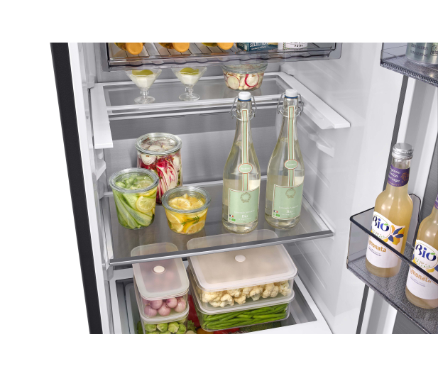 Lodówka Samsung RR80H39CCFEO Twin No Frost 185,8cm Grafitowa Stal Auto Open AI 387L - 1529115 - zdjęcie 9